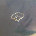 Bague lunaire chaîne