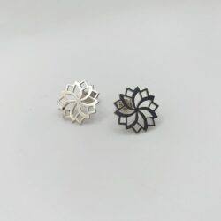 Boucles d’oreilles rosace