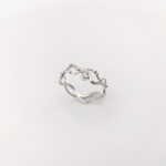Bague Ondulée Aigue-marine